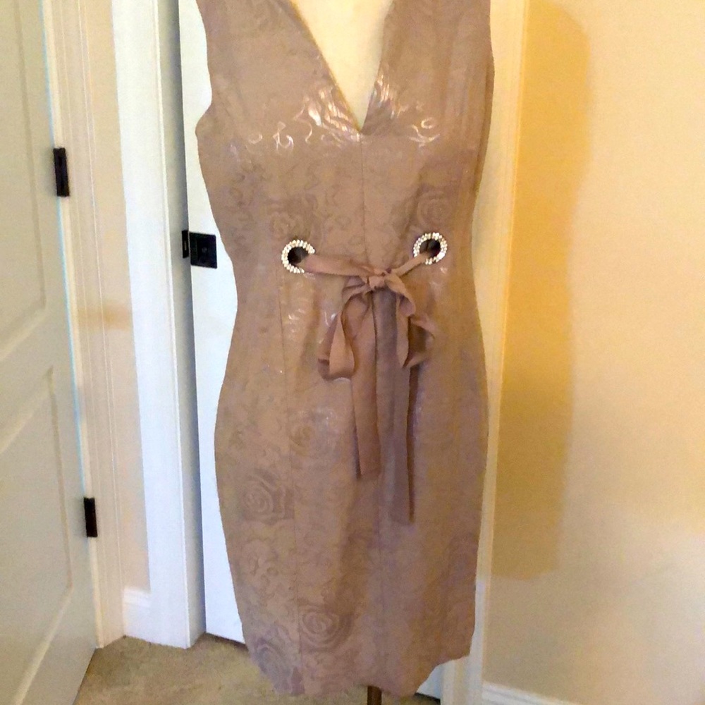 Vertigo brocade cocktail dress